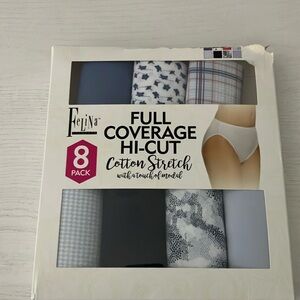 NIB NWT Felina Full Coverage Hi-Cut Cotton Stretch Panties